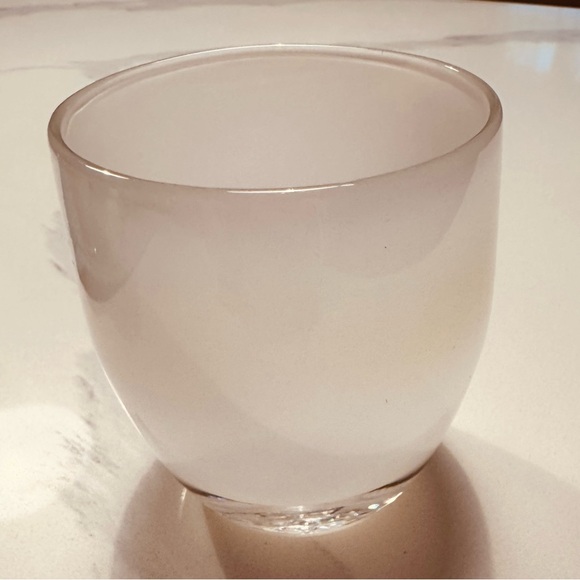 Glassybaby Elegant White Glass Candle Holder - Picture 3 of 3